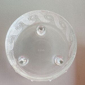 Intricate Clear Glass Bowl